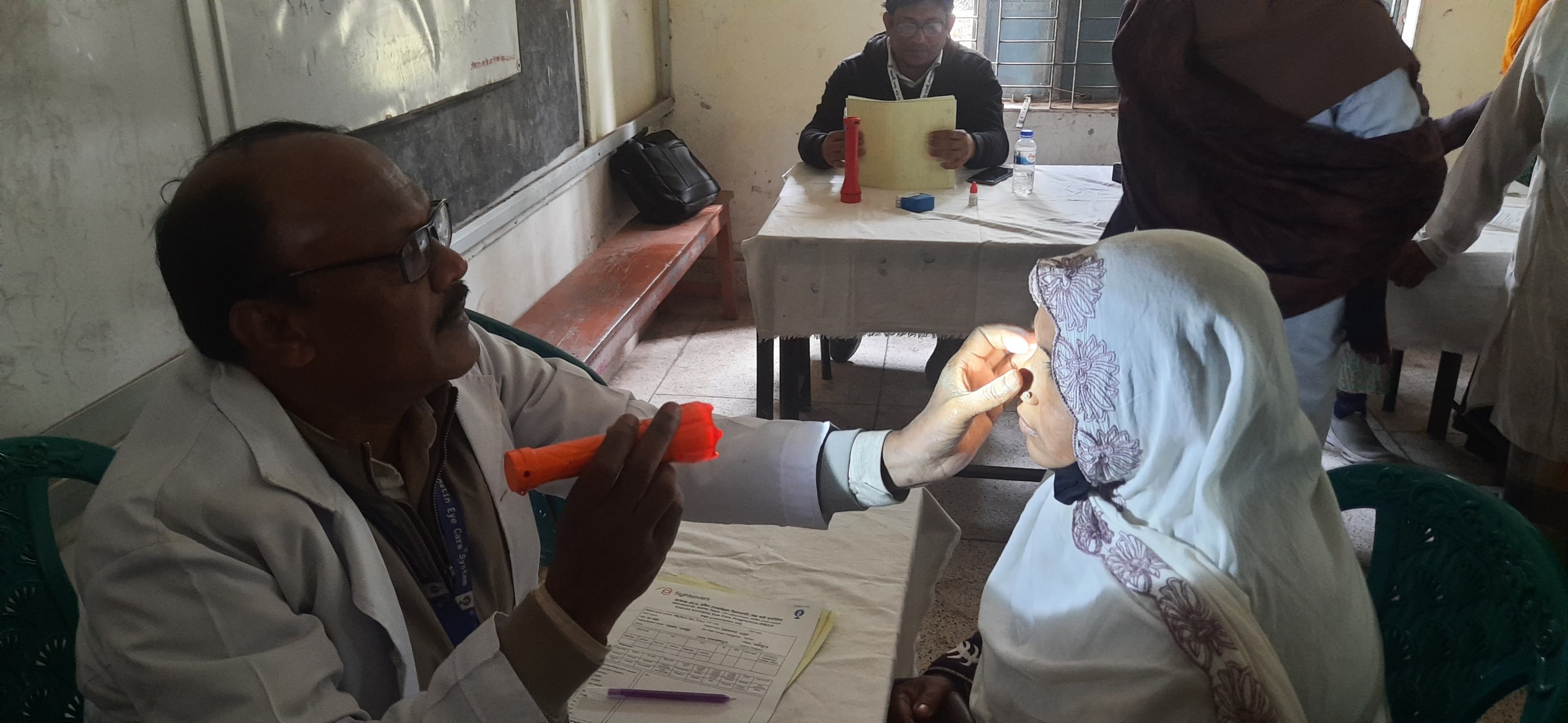 Vision screening and eye health awareness.